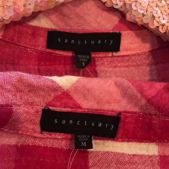 Sanctuary Boyfriend pink button down - Picture 6 of 7